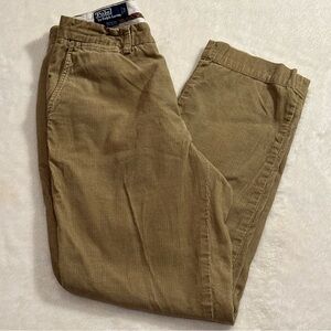 Polo Ralph Lauren Prospect Corduroy Chino Pants Mens Size 33x30 Khaki